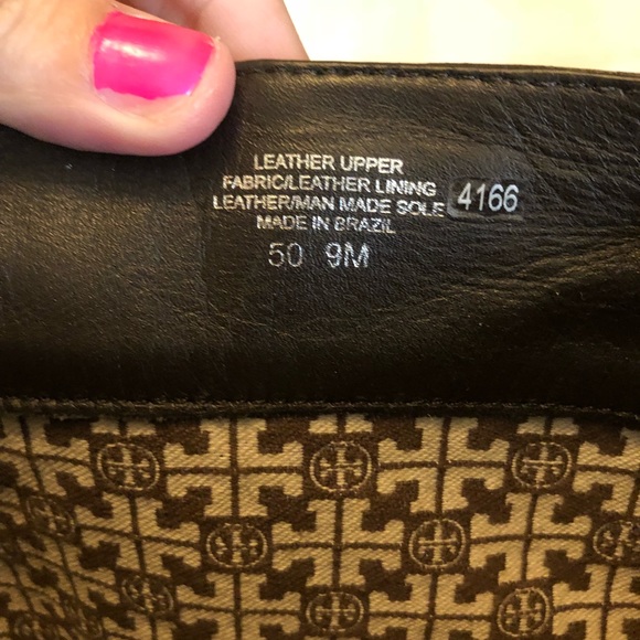 Tory Burch Corey Leather Mid Calf Dark Brown Boots - Picture 8 of 8